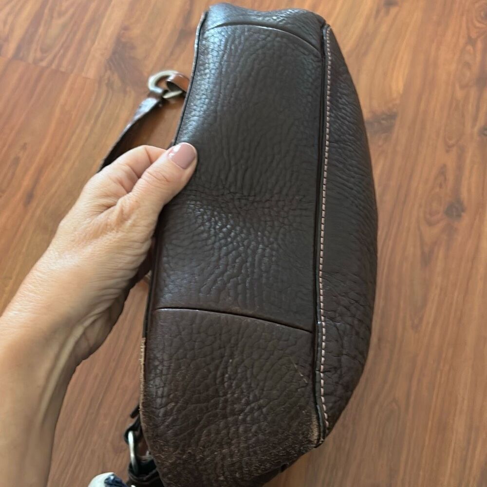 Coach Vintage leather tassel bag. - Picture 9 of 10